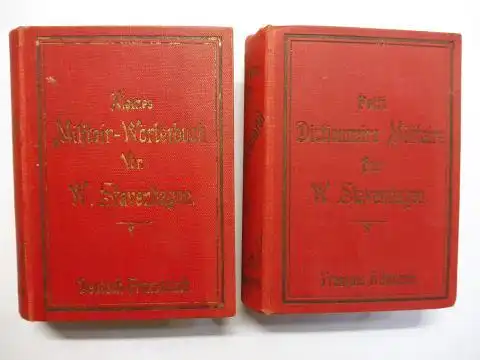 Stavenhagen *, W. (Willibald): KLEINES MILITÄR-WÖRTERBUCH / PETIT DICTIONNAIRE MILITAIRE - FRANZÖSISCH-DEUTSCH und DEUTSCH-FRANZÖSISCH / FRANCAIS-ALLEMAND et ALLEMAND-FRANCAIS. 2 Bände / 2 Volumes *. 