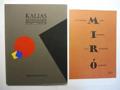 Yvars (Dirigida), J.F. und KALIAS: KALIAS REVISTA D`ARTE (DARTE). Ano V. Num 9 Semestre I.1993. 