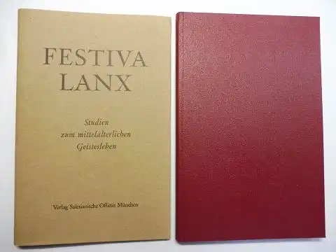 Schnith (Hrsg.), Karl: FESTIVA LANX - STUDIEN ZUM MITTELALTERLICHEN GEISTESLEBEN. JOHANNES SPÖRL DARGEBRACHT AUS ANLASS SEINES SECHZIGSTEN GEBURTSTAGES. 