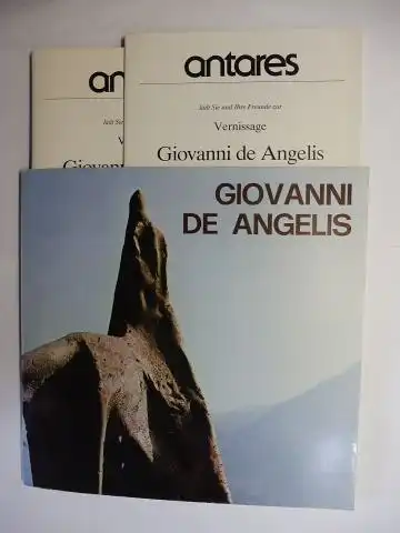 Sanesi, Roberto: GIOVANNI DE ANGELIS (Buch) // OR.-PLAKAT Giovanni de Angelis "Skulpturen - Zeichnungen" Galerie Antares im Luitpoldblock, München Mai/Juni 1978 *. 