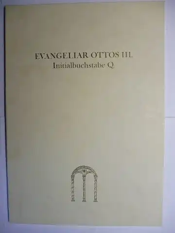 EVANGELIAR OTTOS III. Initialbuchstabe Q *. INITIALSEITE QUONIAM QUIDEM. Lukas Evangelium aus dem Evangeliar Ottos III., Reichenau um 1000. 