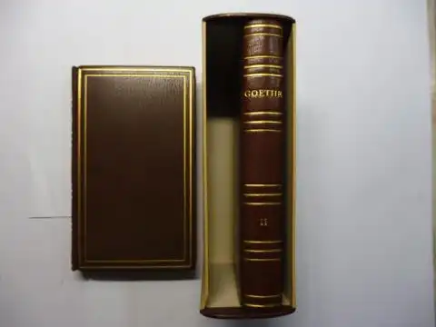 Goethe, Johann Wolfgang v. und Heinz Nicolai (besorgt): GOETHE Lyrische und epische Dichtungen *. BAND I-II. 2 Bände Lederausgabe. 