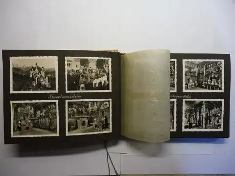 Autoren, Versch: ORIGINAL FOTO-ALBUM BAYERN 1935 *. 187 kl. s/w./duotone Touristen-Fotos (6 x 9 cm oder 8 x 10 cm). 