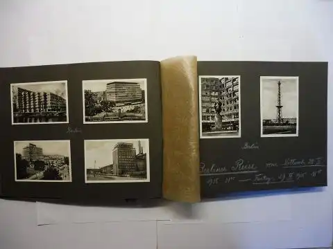 Autoren, Versch: ORIGINAL FOTO-ALBUM DEUTSCHLAND 1935 *. 142 kl. s/w./duotone Touristen-Fotos (6 x 9 cm oder 8 x 10 cm). 