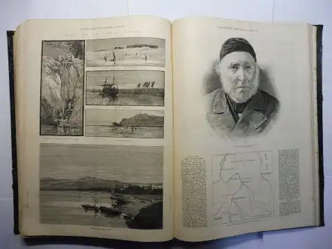 Versch. Autoren: THE ILLUSTRATED LONDON NEWS N° 2307.- VOL. LXXXIII SATURDAY, JULY 7, 1883 to N° 2332.- VOL. LXXXIII SATURDAY, DECEMBER 29, 1883 (Halb-Jahrgang / Semi-vintage newspapers 1883) in 1 BAND / 1 VOLUME *. 