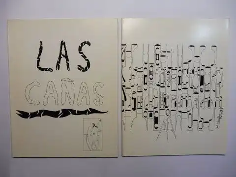 Villelia *, Moises: LAS CANAS VILLELIA - TEXTOS Y DIBUJOS / MOISES VILLELIA - ESCULTURAS EN CANA - LAS TELAS DE ARANA - TALLAS - DIBUJOS. 2 HEFTE / 2 FOLLETOS. COLECCION SALAR GASPAR. 