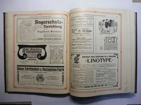 Hamberger (Redigirt von), J.B. und Rudolf Brzezowsky: ÖSTERREICHISCH-UNGARISCHE BUCHDRUCKER-ZEITUNG. ORGAN DES GRAPHISCHEN CLUB IN WIEN. WOCHENBLATT FÜR SÄMTLICHE GRAPHISCHE ZWEIGE. XXXIV. JAHRGANG 1906. 