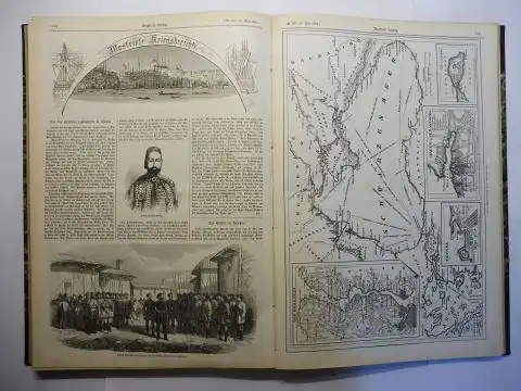 Weber *, Johann Jakob: ILLUSTRIRTE (Illustrierte) ZEITUNG JANUAR bis JUNI 1854. XXII. BAND v. N° 548 bis N° 573 - Inkl. ILLUSTRIRTE KRIEGSBERICHTE. 