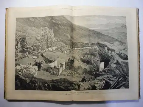 Versch. Autoren: THE ILLUSTRATED LONDON NEWS. VOL. LXX SATURDAY, JANUARY 6, 1877 to N° 1981 SATURDAY, JUNE 30, 1877. (Halb Jahrgang / Semi vintage newspapers.. 