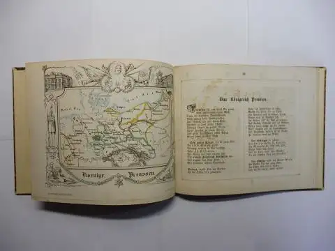 Loewenberg (Löwenberg), J: Geographische Länder-Fibel (Länderfibel) - 21 illustrirte (illustrierte) Kärtchen und Text in Versen von J. LOEWENBERG *. 