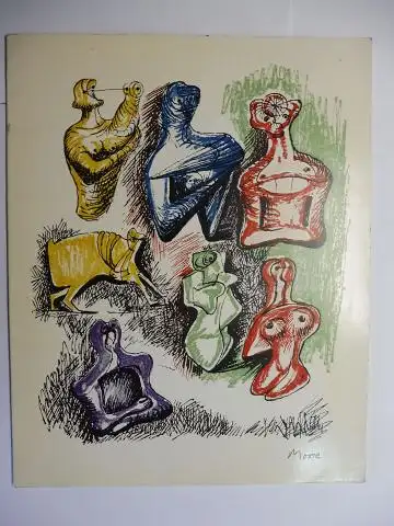 Cramer (Galerie), Gerald, Henry Moore * and Alistair Grant: Hommage a Henry Moore. Oeuvre gravé et lithographié 1939-1967. Exposition 25 novembre 1968 - 31 janvier 1969. Galerie Gérald Cramer, Geneve. 