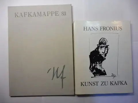 Fronius *, Hans,  Wolfgang Hilger (1) / Hans Halbey (2) und Helmut Strutzmann (Bildtexte 1): HANS FRONIUS * KUNST ZU KAFKA (1) / KAFKAMAPPE.. 