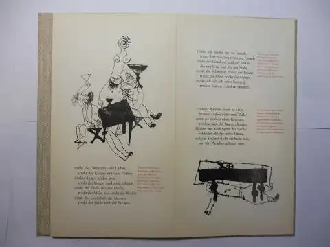Buschor (Übertragung), Ernst, Michel Hofmann und Albrecht von Bodecker (Illustr. u. Typographie): Carmina Burana - Illustrationen und Typographie von Albrecht v. Bodecker *. 