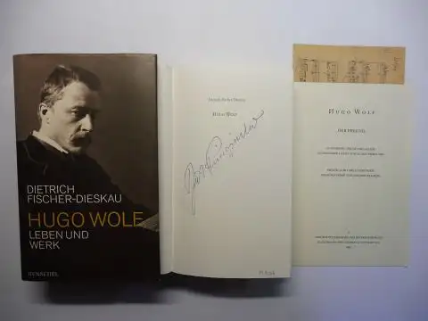 Fischer-Dieskau *, Dietrich und Joachim Draheim (Faksimile Hrsg.): HUGO WOLF *. LEBEN UND WERK. + AUTOGRAPH / FAKSIMILE. HUGO WOLF DER FREUND - Autographe Druckvorlage des Eichendorff-Liedes vom 26.09.1888. H.-W.-Gesellschaft Stuttgart 1987. 