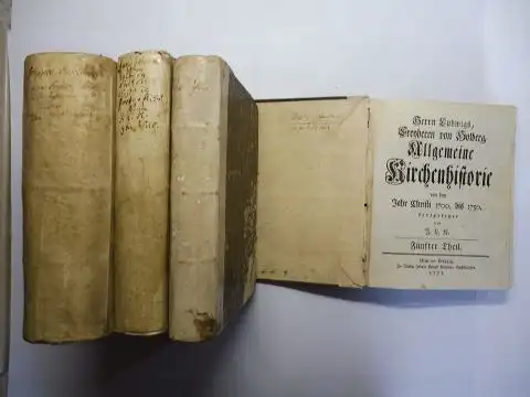 Holberg * (1-2), Ludwig (Ludvig) Freyherrn (Baron), Georg August Detharding und Johann Ludwig Kohler: Herrn Ludwigs, Freyherrn von Holberg, Allgemeine KIRCHENHISTORIE vom Ersten Anfang des Christenthums bis auf die Reformation Lutheri / von der Reformatio