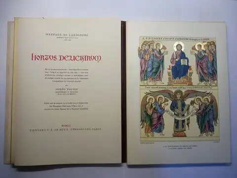 Walter, Joseph, Herrade De Landsberg * und Pierre Pflimlin: HERRADE DE LANDSBERG - ABBESSE DU MONT SAINTE-ODILE 1167-1195. HORTUS DELICIARUM. Receuil de cinquante planches - avec texte d`introduction historique, litteraire et archeologique, suivi du catal