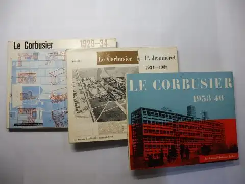 Boesiger, Willy, Max Bill * Le Corbusier u. a: LE CORBUSIER UND PIERRE JEANNERET   Oeuvre complète 1929 1934 publiée par Willy Boesiger, Zurich.. 