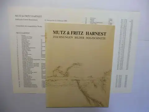 Neufeld, Wilhelm und Fritz u. Mutz Harnest  *: MUST HARNEST - FRITZ HARNEST *. ZEICHNUNGEN BILDER HOLZSCHNITTE *. 