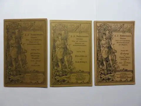 Kustermann, F. S: F.S. Kustermann München Eisen  und Kohlenhandel, Eisenkonstruktionswerk und Gießereien *. Katalog 13 I. Feldschmieden, Esseneinsätze, Ringstöcke, Loch , Gesenk  und.. 