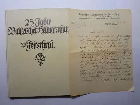 Ritz, Joseph Maria: Bayerischer Heimatschutz. Zeitschrift des Bayerischen Landesvereins für Heimatschutz   Verein für Volkskunst und Volkskunde   in München. Jubiläumsausgabe. Dreiundzwanzigster (23.).. 