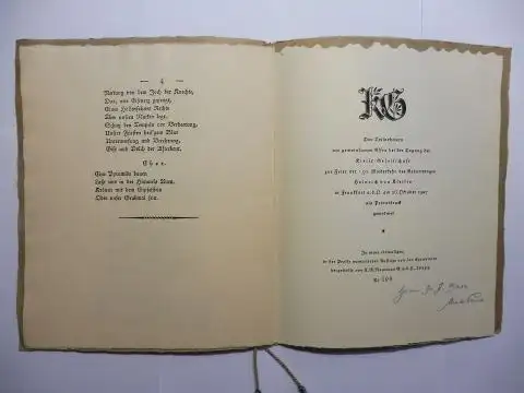 Kleist, Heinrich von und Georg Minde-Pouet (Vorwort) *: Germania an ihre Kinder von Heinrich von Kleist. Den Teilnehmern am gemeinsamen Essen bei der Tagung der Kleist-Gesellschaft (KG) zur Feier der 150. Wiederkehr des Geburtstages Heinrich von Kleists i