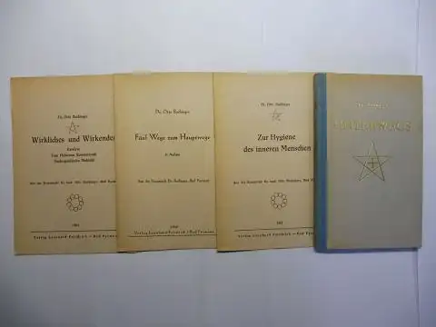 Buchinger *, Otto: KONVOLUT OTTO BUCHINGER *: UNTERWEGS / Fünf Wege zum Hauptwege / Zur Hygiene des inneren Menschen / Wirkliches und Wirkendes Katalyse - Zum Phänomen Konnersreuth - Nachzuprüfendes Weltbild. 4 TITELN. 