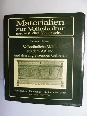 Dettmer, Hermann und Helmut Ottenjann (Reihe): Volkstümliche Möbel aus dem Artland * und den angrenzenden Gebieten. Stollentruhen. Kastentruhen. Koffertruhen. Laden. BILDTEIL / TEXTTEIL. 2 Teile.. 