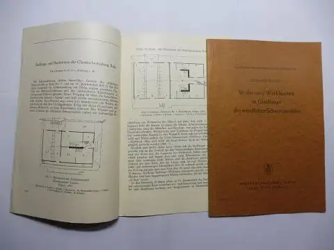 Schilli, Hermann: HERMANN SCHILLI : Wohn- und Werkbauten in Glashütten des nördlichen Schwarzwaldes * / Siedlungs- und Hausformen der Glasmacherrodung Äule. 2 Titeln (Sonderdruck). 