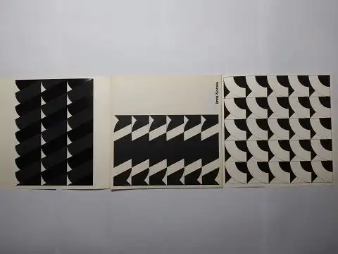 Kocsis *, Imre: Ausstellung IMRE KOCSIS *. Schwarz-Weiß-Kontraste - Katalog mit 7 Original-Siebdrucke, 1969. Signiert !. 