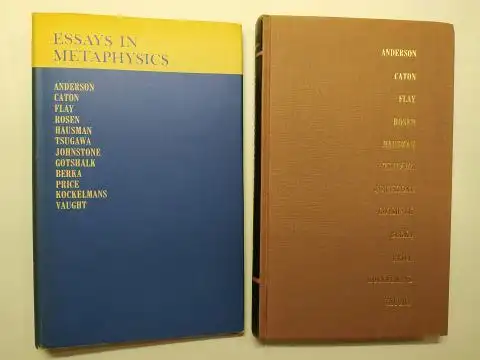 Vaught (Edited by), Carl G: ESSAYS IN METAPHYSICS. ANDERSON - CATON - FLAY - ROSEN - HAUSMAN * - TSUGAWA - JOHNSTONE - GOTSHALK - BERKA - PRICE - KOCHELMANS - VAUGT. (u.a von Stanley H. Rosen "Heidegger`s interpretation of Plato" u. von Joseph C. Flay "He