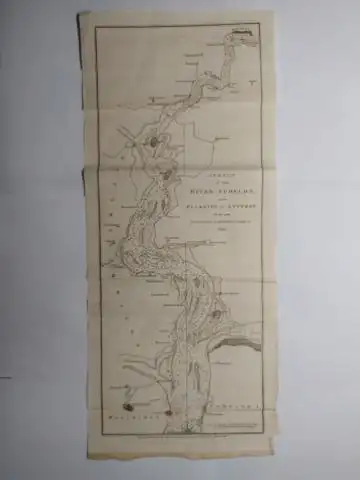 Beaupre, B: ORIGINAL-GRAPHIK (Stich): SKETCH OF THE RIVER SCHELDT, from FLUSHING TO ANTWERP; WITH THE SOUNDINGS FORTIFICATIONS, Inc. 1810. 