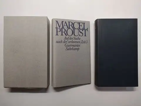 Proust, Marcel, Eva Rechel-Mertens (Übersetzung aus d. Franz.) und  Luzius Keller / Sibylla Laemmel (Revidiert): MARCEL PROUST - Auf der Suche nach der verlorenen Zeit 3 Guermantes (LEDER) *. 