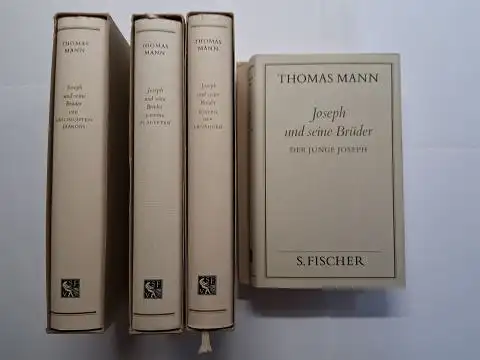 Mann, Thomas, Peter de Mendelssohn (Hrsg.) und Albert von Schirnding (Nachwort): THOMAS MANN. Joseph und seine Brüder. 4 BÄNDE *. DIE GESCHICHTEN JAAKOBS / DER JUNGE JOSEPH / JOSEPH IN ÄGYPTEN / JOSEPH DER ERNÄHRER. 