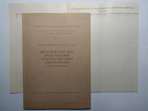 Dannheimer, Hermann, Günther Ulbert und Werner Krämer (Hrsg.): DIE BAJUWARISCHEN REIHENGRÄBER VON FELDMOCHING UND SENDLING - STADT MÜNCHEN *. 