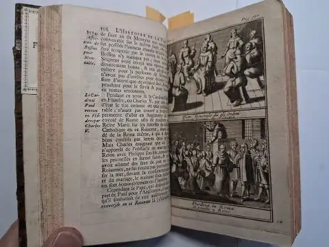 Leti (Traduction), Gregorio: L`HISTOIRE DE LA VIE DU PAPE SIXTE (5eme) CINQUIEME. Erster Band von 2 Bände // Premier volume de 2 volumes. Traduit de l`Italien de Gregorio Leti. 