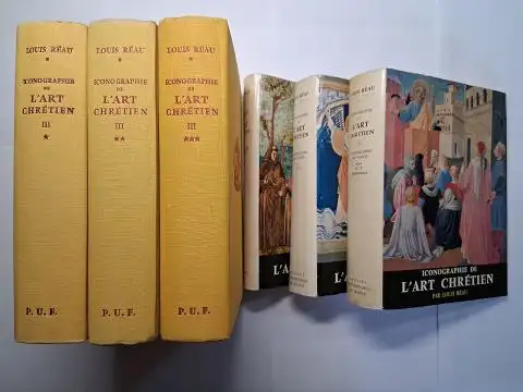 Reau, Louis: ICONOGRAPHIE DE L`ART CHRETIEN. TOME III. ICONOGRAPHIE DES SAINTS. A-F / G-O / P-Z Répertoires. 3 VOLUMES (3 BÄNDE). 