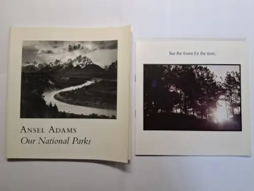 Stillman (Edited by), Andrea G., William A. Turnage and Ansel Adams *: Ansel Adams *. Our National Parks. + Broschur: "See the forest for the trees" 222 S. 8° Quadrat mit farbig. Fotos von John Oldenkamp. 