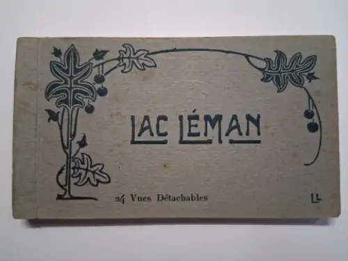 Autor/Autorin (unbekannt) und Levy et Neurdein Reunis: LAC LEMAN *. 24 Vues Détachables (24 Postkarten). 
