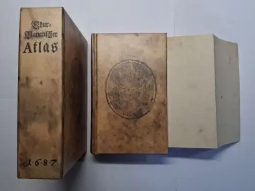 Ertl *, Anton Wilhelm, Johann Ulrich Krauss (Stiche) und Hans Robert Adelmann (Exemplar): CHUR BAYERISCHER ATLAS 1687   Das ist: Eine Grundrichtige, Historische, und.. 