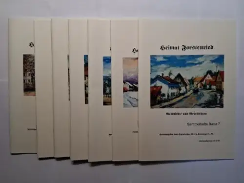 Ziegler, Ernst, Georg Wagner Marianne Schlumpp u. a: Heimat Forstenried. Geschichte und Geschichten *. Sammelhefte Band 1 / 2 / 3 / 4 / 5 / 6 / 7. 7 Hefte. 