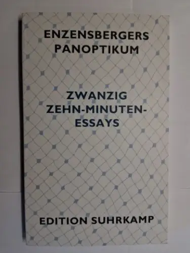 Enzensberger *, Hans Magnus: ENZENSBERGER PANOPTIKUM. ZWANZIG ZEHN-MINUTEN-ESSAYS. Sonderdruck edition suhrkamp. 