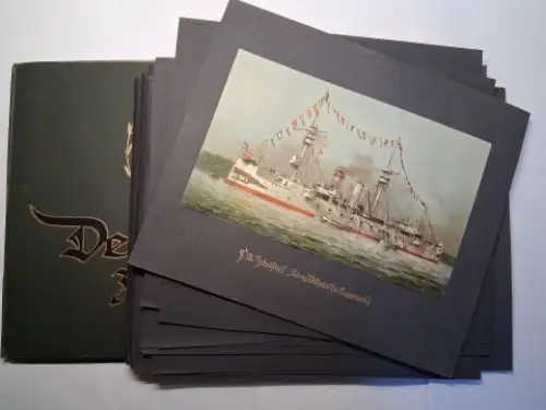 Teutsch Lerchenfeld, Bernhard und Wilhelm Malchin (Illustr.): Deutschland zur See. Kurzer Überblick über die Entwicklung und den heutigen Stand der deutschen Kriegsflotte in Wort u..