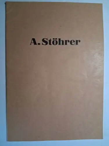 Stöhrer (Text), Jörg, Andreas Stöhrer * und Klaus Lea: A. (Andreas) Stöhrer *. "Entlarvung eines Bauernfängers". Arbeiten auf Papier. Galerie Klaus Lea, München. 
