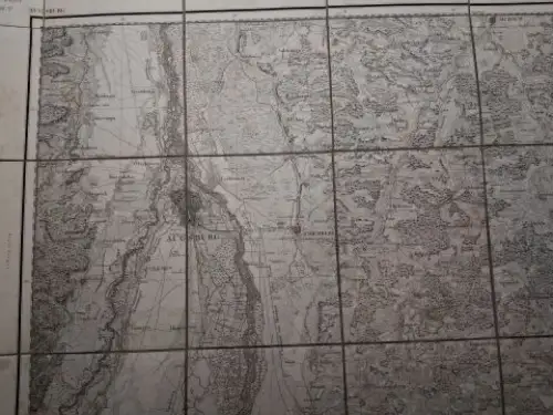 Topographischen Bureau und Ingenieur Green (gezeichnet): ORIGINAL.-KARTE (Kupferstich) aus der Topographischer Atlas vom Königreiche Baiern (Bayern) diesseits des Rhein (1812-1867). Blatt 69. AUGSBURG (1.50.000) *. 