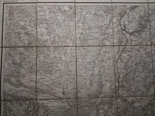 Topographischen Bureau und Oberleutnant u. Adjudant Pickl: ORIGINAL.-KARTE (Kupferstich) aus der Topographischer Atlas vom Königreiche Baiern (Bayern) diesseits des Rhein (1812-1867). Blatt 84. ROSENHEIM Bad Aibling Simssee Chiemsee (1.50.000) *. 