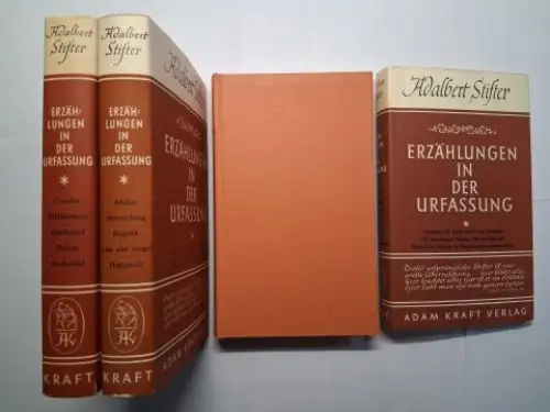 Stifter *, Adalbert und Max Stefl (Hrsg.): ERZÄHLUNGEN IN DER URFASSUNG. 3 BÄNDE. Herausgegeben von Max Stefl. Condor   Feldblumen   Haidedorf.. 