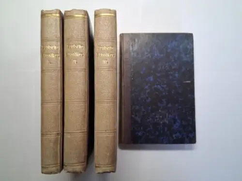 Bürger, Gottfried August, Johann Fischart J. H. Pestalozzi u. a: Auswahl klassischer deutscher Texte verschiedener Autoren in 4 nummerierten Bänden. Gottfried August Bürger / Johann.. 