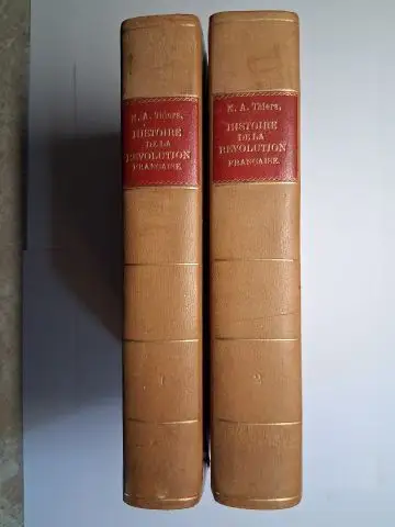 Thiers *, Adolphe: HISTOIRE DE LA RÉVOLUTION FRANCAISE, PAR M. A. THIERS. TOME I et TOME II. 2 VOLUMES (COMPLET) ILLUSTRÉS. 