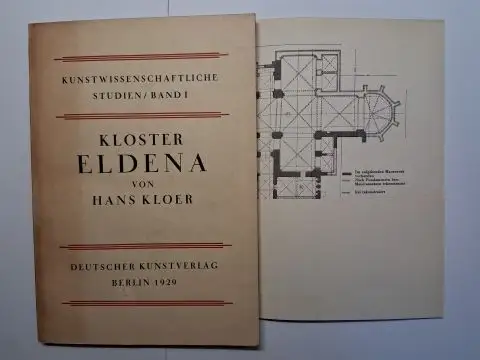 Kloer, Hans: KLOSTER ELDENA von HANS KLOER. KUNSTWISSENSCHAFTLICHE STUDIEN / BAND I. 