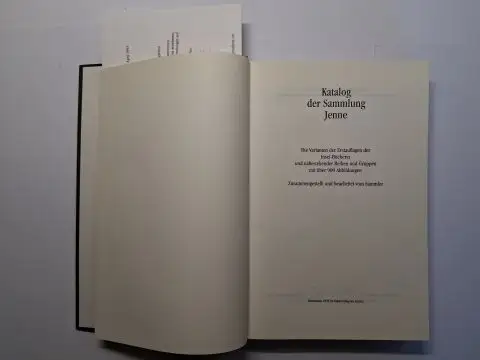 Jenne *, Helmut: Katalog der Sammlung Jenne. Die Varianten der Erstauflagen der Insel-Bücherei und nahestehender Reihen und Gruppen mit über 900 Abbildungen. Zusammengestellt und bearbeitet vom Sammler. 